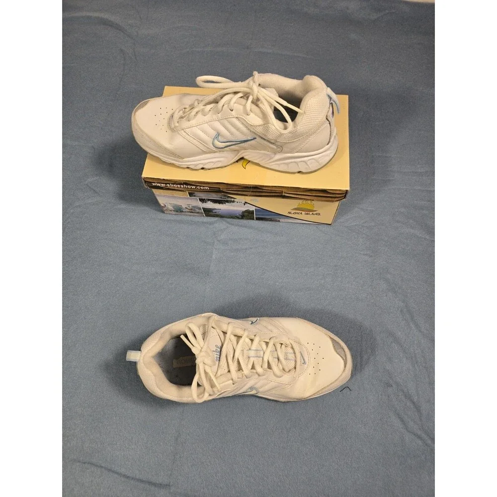 Nike White Rolling Rail Blue Embroidered 2013 Women's Size 7